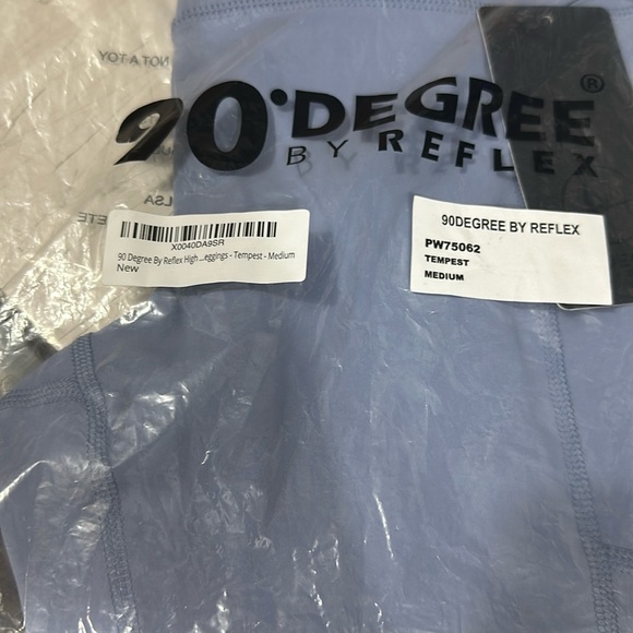 90 Degree By Reflex High Waist Power Flex Tummy Control Leggings NWT Sz M - Picture 4 of 4